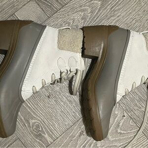 Sperry duckboots heels Cream Women's Shoes